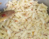 A picture of step 3 of Fussili pasta#4 weeks challenge.