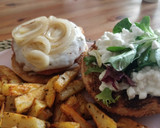 Foto del paso 5 de la receta: Hamburguesa de pavo con patatas al horno
