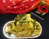 A picture of step 6 of Yellow (Besan Dhokla).