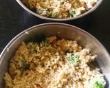 A picture of step 1 of Patriotic Tricolor Upma.