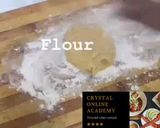 A picture of step 2 of Making fresh pasta(spaghetti).
