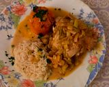 Foto del paso 5 de la receta: “Muslos de pollo al vino blanco con crema de puerros”