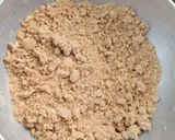 A picture of step 2 of Exact quantities for 1051 churma ladoo.