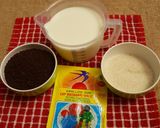 Foto langkah ke 1 dari resep Puding Coklat Oreo.