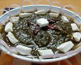 A picture of step 17 of Palak Paneer.