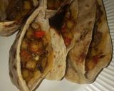 A picture of step 6 of Pita pocket 😋😋.