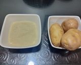 A picture of step 1 of Falhari Dahi Vada.