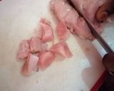 A picture of step 1 of Chicken soup.