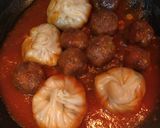 A picture of step 17 of Fish Momo with Fish Balls in Red Sauce.