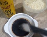 A picture of step 3 of Garlic soya dip.