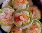 A picture of step 4 of Ring capsicum idli with split black urad dal a healthy form.