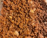 A picture of step 1 of Bacon cheeseburger tater tot casserole.