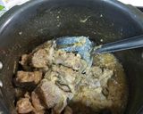 A picture of step 1 of Mutton polaw.