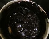A picture of step 14 of Tahini Chocolate Cake with Coconut Chocolate Mousse frosting.