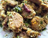 A picture of step 4 of Lauki bran flour muthiya.