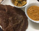 A picture of step 6 of Ragi flour dosa.