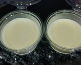 Hình bước làm 2 của món Panna cotta trái cây