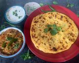 A picture of step 4 of Masalay dar Besan ki roti.