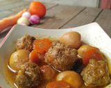 Foto langkah ke 4 dari resep Semur bola daging telur puyuh(#PR_AnekaSemur).