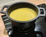 Foto del paso 6 de la receta Crema de verduras a las tres pimientas con estragón y queso pecorino
