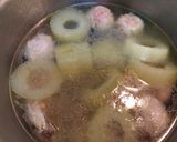 大黃瓜丸子雞湯的食譜步驟1照片