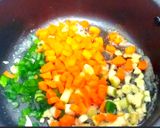 A picture of step 2 of Veggies Egg Drop Soup.