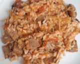 Foto del paso 7 de la receta: Salteado de carne de asado con arroz y verduras