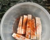 A picture of step 2 of Paneer fingers.