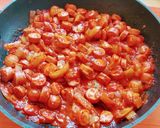 Tarhonyás,virslis lecsós egytálétel 🥘 recept fázis 3 fotója