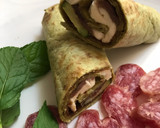 Foto del paso 5 de la receta: Wrap de espinacas con jamón ibérico y guacamole