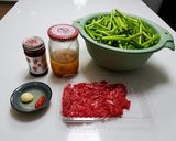 沙茶牛肉炒空心菜的食譜步驟1照片