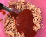 Foto del paso 2 de la receta: Hamburguesa de atún al microondas light fácil y rápida deliciosa
