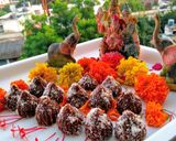 A picture of step 7 of Drinking Chocolate Modak.