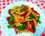 三彩杏鮑菇（全素）的食譜步驟3照片
