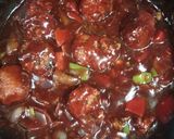 A picture of step 8 of Manchurian gravy.