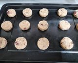 A picture of step 4 of Cranberry oats cookies - healthy cookies.