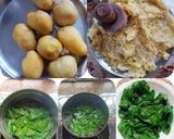A picture of step 1 of Mukimo/Irio/Mashed Potato.