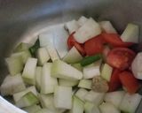 A picture of step 1 of Lokki ka soup.