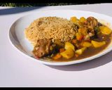 A picture of step 4 of Sudanese rice and potato goulash.