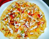A picture of step 3 of Vegetable Corn Uttapam.