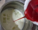 A picture of step 1 of Mohobbet e shorbet / Rose flavoured milk shorbet.