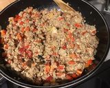 Une image de l'étape 13 de Chapon haché aux poivrons rouges et pesto.