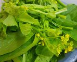 Hình bước làm 2 của món Cải ngồng xào bò