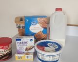 A picture of step 1 of No Bake Éclair Cake.