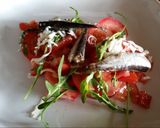 Foto del paso 8 de la receta Ensalada de Tomates, Queso fresco, Rúcula y Sardinas en lata