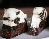 Foto langkah ke 6 dari resep #Dessert Pudding Oreo Coklat Keju (2 telur) 🇮🇩.