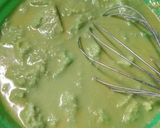 Foto langkah ke 5 dari resep Bingka Roti Kukus Matcha.
