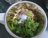 A picture of step 1 of Green moong dal dosa.