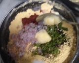 A picture of step 1 of Achaari Sattu Paratha and Masala Moong Combo.