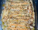 Une image de l'étape 4 de Gratin de poireaux et chou blanc au reblochon 🧀 🥬.